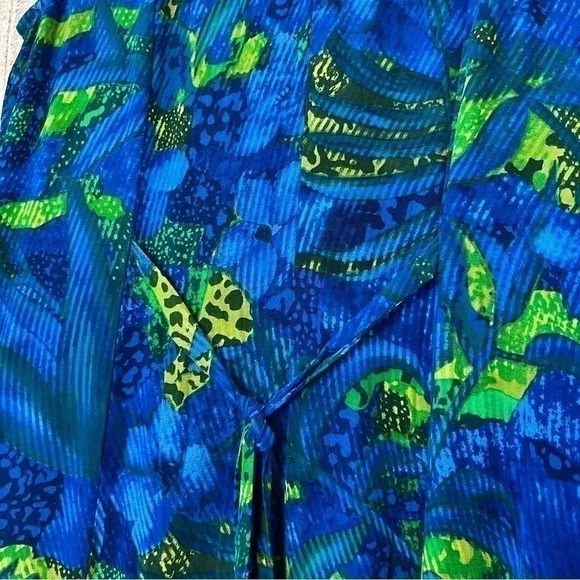 Vintage Liz Baker Womens Button Up Maxi dress size 14 - Picture 3 of 9